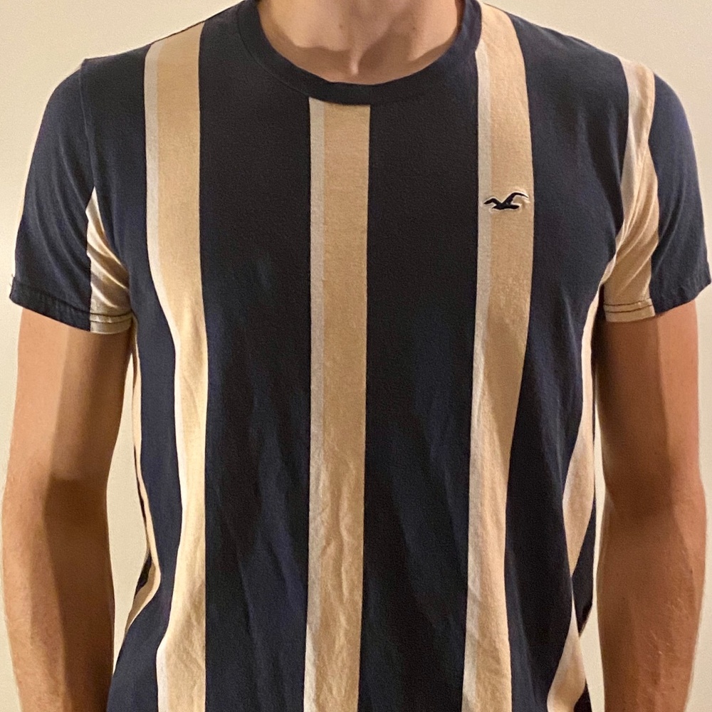 HOLLISTER Striped Tee SZ S